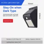 high power ultra bright motion sensing yard light​