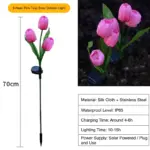 ​solar powered tulip style light
