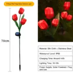 ​solar powered tulip style light