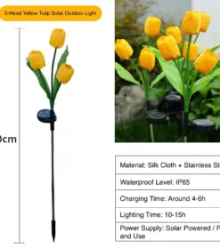 Solar-Powered Tulip-Style Light
