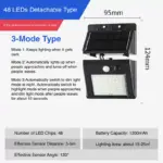 high power ultra bright motion sensing yard light​