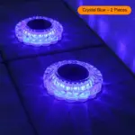 solar powered in ground garden light with flush mount design