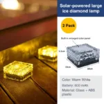 solar powered light with ice brick design​