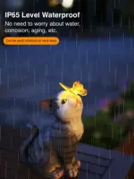 solar powered cat lamp