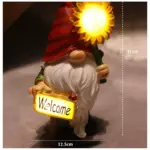 solar powered dwarf welcome light