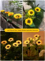 solar outdoor sunflower light