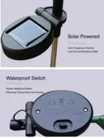 solar outdoor sunflower light