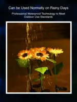 solar outdoor sunflower light