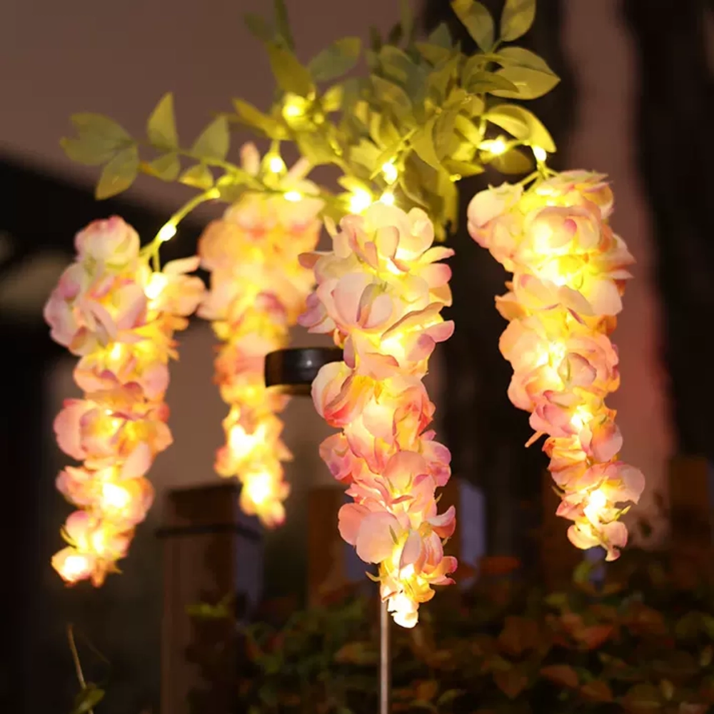 solar powered wisteria style light