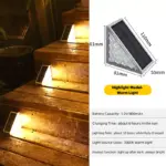triangular solar step light