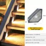 triangular solar step light