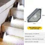 triangular solar step light
