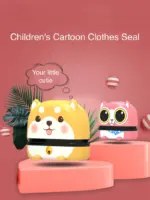 shiba inu pattern child name stamp