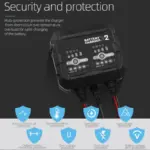 6v/12v 2a automotive & motorcycle battery charger | lithium support | trickle charge​