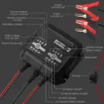 6v/12v 2a automotive & motorcycle battery charger | lithium support | trickle charge​