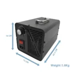 household ozone generator 5/10g/h black compact model with smart timer function