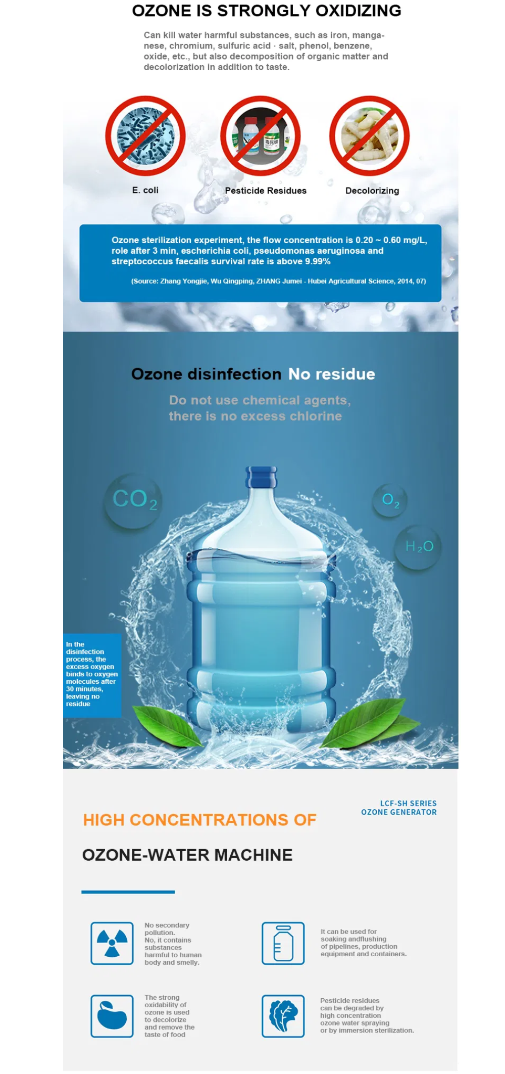 wholesale 10g/h industrial ozone generator for farm water treatment