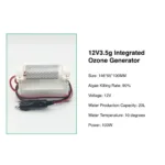 12v car ozone generator | 3.5g/h portable ozone machine for vehicle & interior disinfection