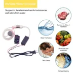 fruit & vegetable ozone cleaner: 500mg/h portable sterilizing device