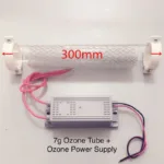 quartz tube ozone generator kit with integrated power transformer | 2/3/5/7g/h models available