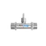 corrosion resistant gas injector for water purification | 304 stainless steel ozone inlet