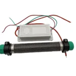 industrial ozone generator for waste gas | 5g/h quartz tube stainless steel ozone machine with power supply