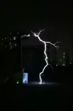 solid state tesla coil | 3 meter musical arc plasma generator for stage lightning shows