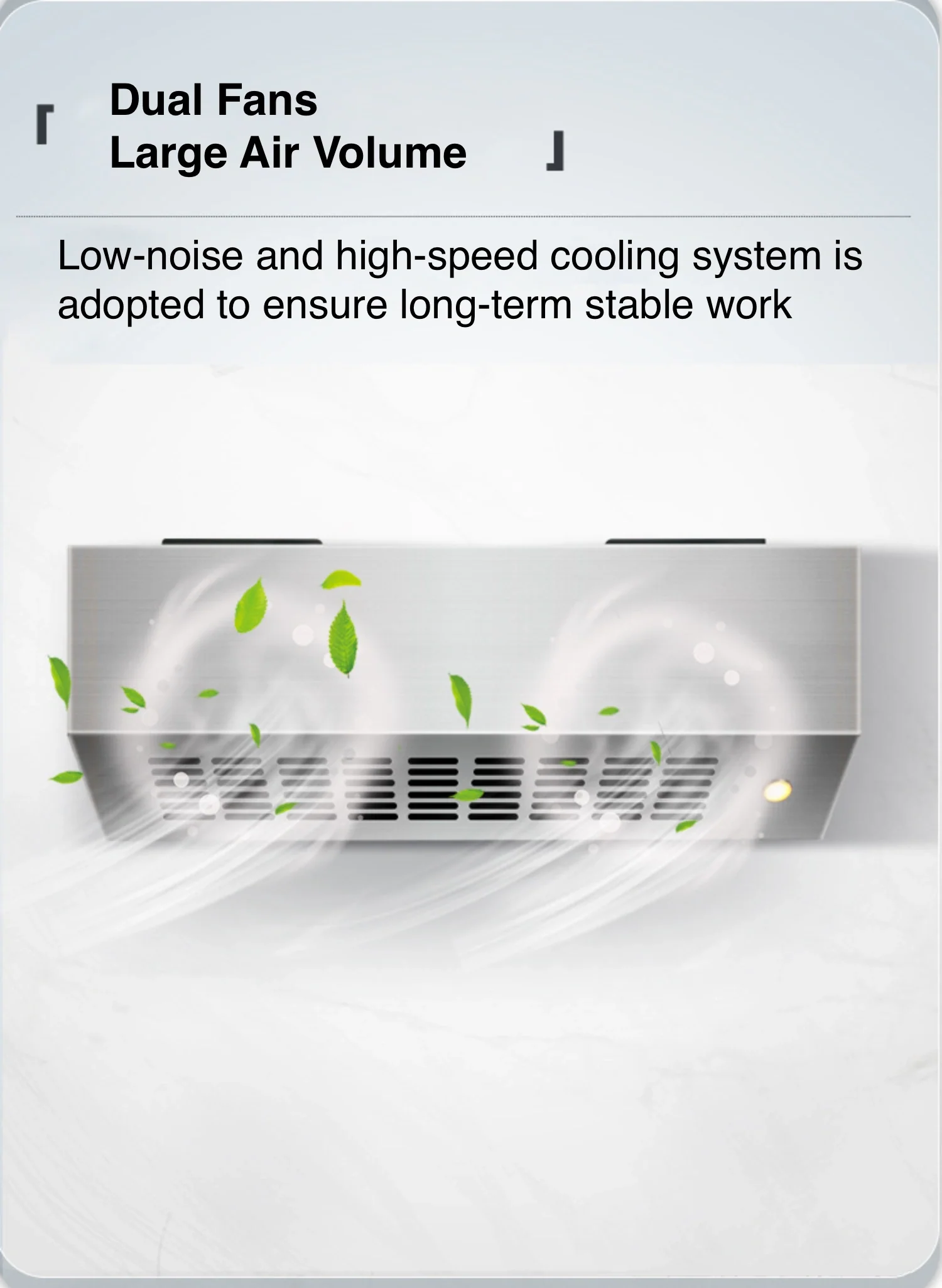 wall mounted ozone generator for space disinfection (air conditioner style)